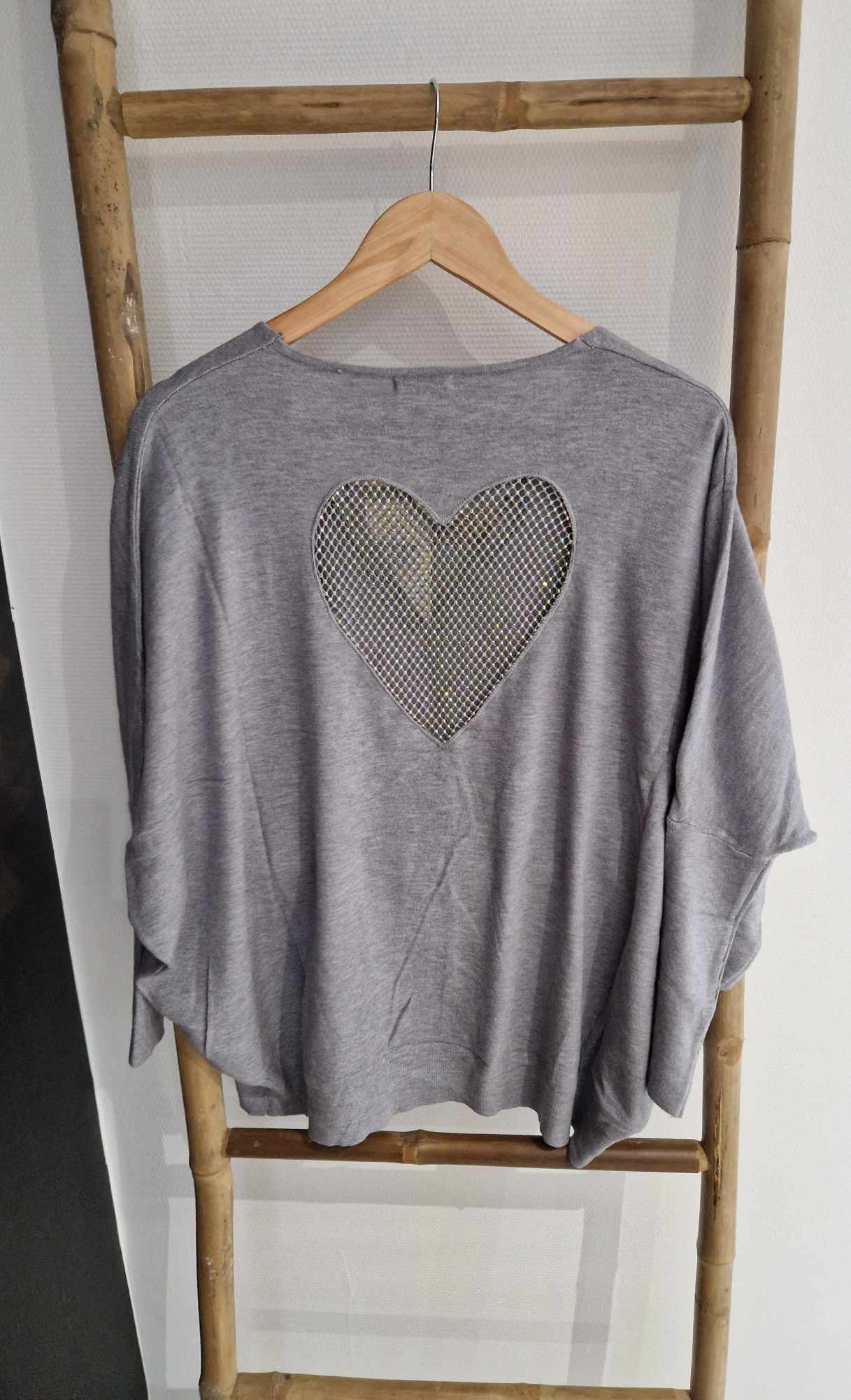 PULL STRASS COEUR